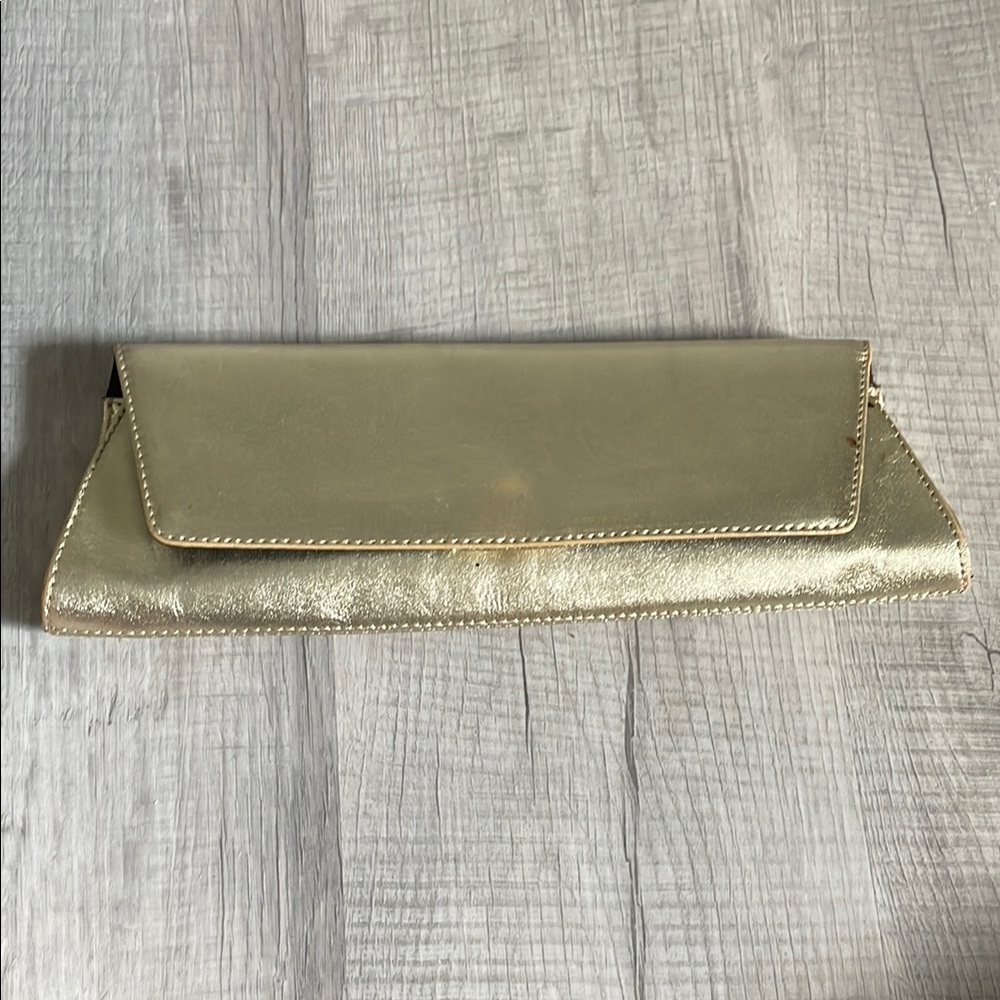 Valerie Stevens Gold Clutch Elegant Evening Bag